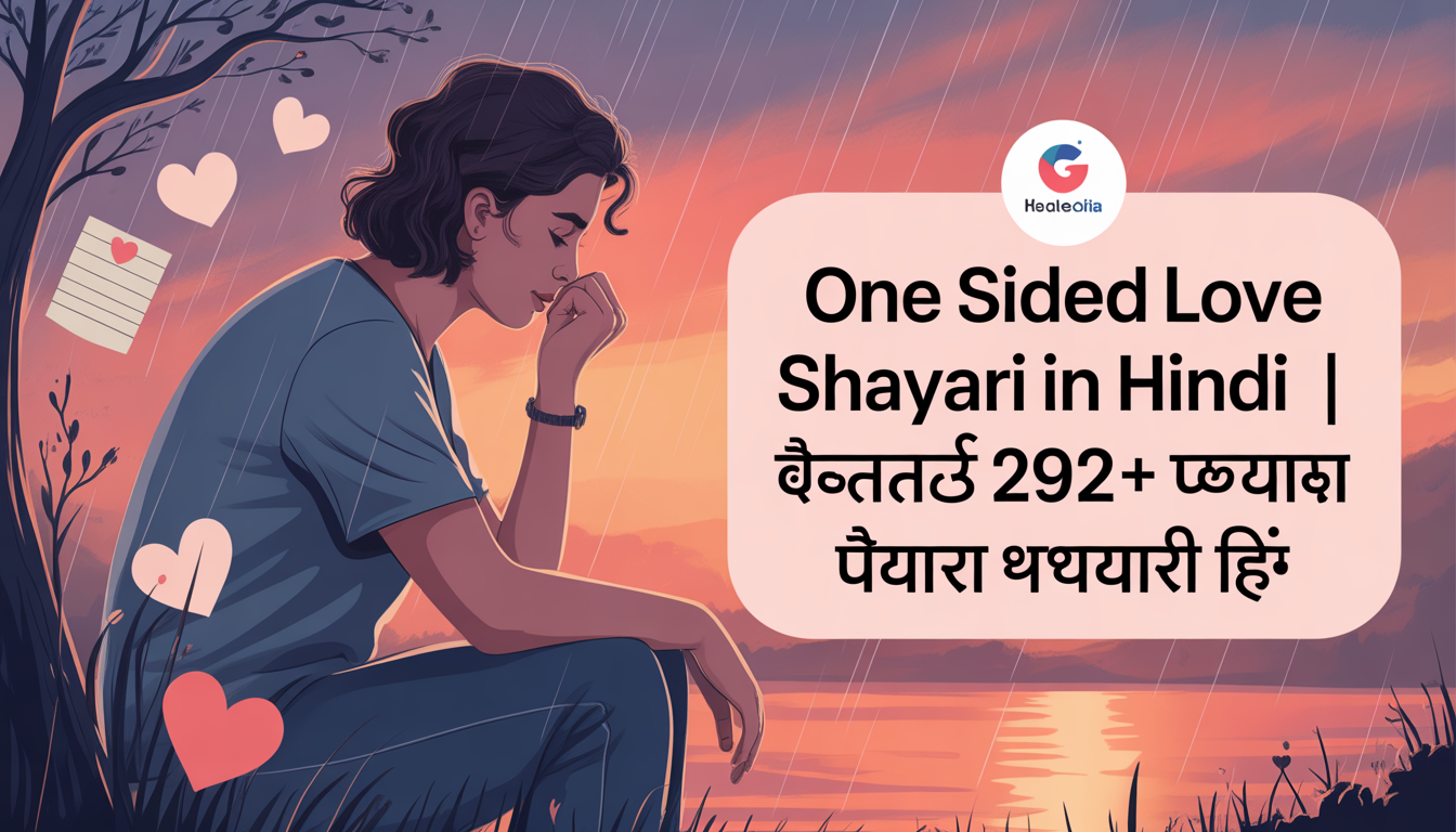 One Sided Love Shayari In Hindi | बेस्ट 292+ एकतरफा प्यार शायरी हिं