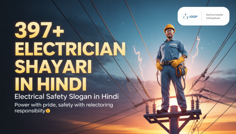 397+ Electrician Shayari In Hindi | Electrical safety slogan in Hindi