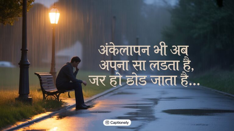 Alone Shayari In Hindi | Best 226+ अकेलेपन के लिए शायरी हिंदी में